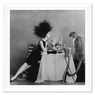 Vogue Magazine, "Model With A Cheetah", Leombruno-Bodi, November 1, 1960 Print