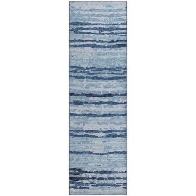 Premium Machine Washable Freixa AMF75 Blue Rug