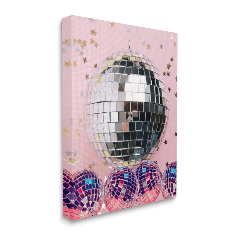 «Gleaming Disco Balls On Canvas» par Jesse Keith, reproduction, H 48 po x l 36 po x P 1,5 po