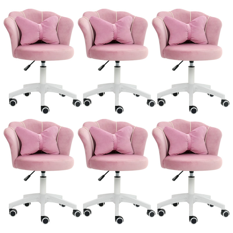 Chaises de bureau Dahlgren, Rose