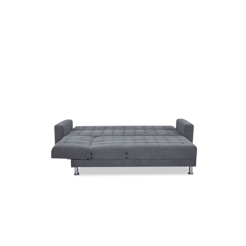 Hortence Corner Sofa, Brushed Microfibre Medium Grey