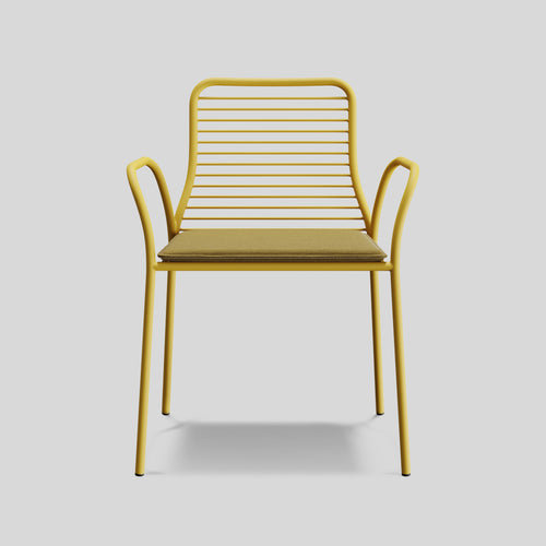 XY Outdoor Dining Chair, Yellow