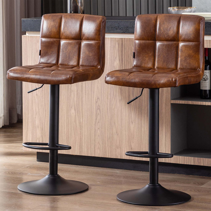 Duhome Swivel Adjustable Height Bar Stool & Reviews | Wayfair