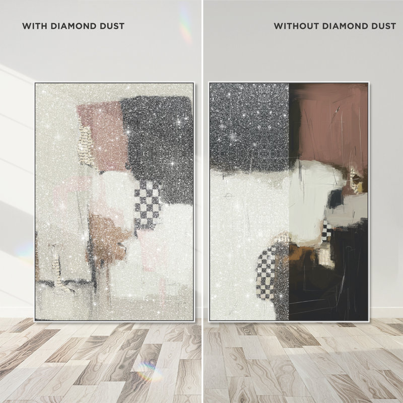 Longing Set Abstract Canvas Print by Oliver Gal, Black Frame, 10 x 15, 37"H x 55"W, White Floater Frame