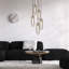 Keshawn 5 - Light Black/Gold Cluster Pendant