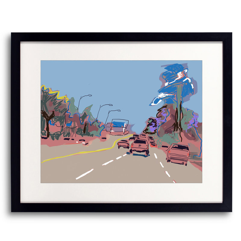 Overland Avenue Print by Deborah Blum, Black Framed Paper, 17.2" H x 21.2" W