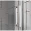 Portes de douche pivotantes, porte de douche battante pliante sans cadre l 32 po x H 72 po, verre trempé transparent de 1/4 po (6 mm), quincaillerie à finition chromée, installation réversible