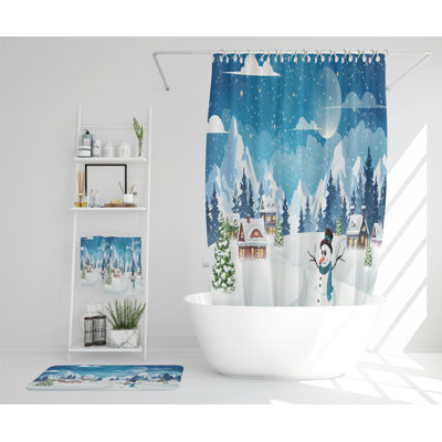 Niaimani Polyester Shower Curtain Set