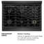 ZLINE Autograph 36 in. Paramount Gas Range in Black Satin Stainless Steel and Gold Accents-540928486