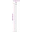 Fence Posts 12 Pcs Powder-Coated Steel-1753982555-1753982556
