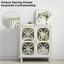 Buffet moderne au design rétro avec portes en verre trempé et rangement spacieux pour une présentation et une organisation élégantes