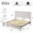 Solid Wood Platform Bed, Rustic Bed Frame With 51.2" Tall Slatted Headboard, Wooden Slats & Metal Support, No Box Spring Needed/noise Free-1591225331-1591225337