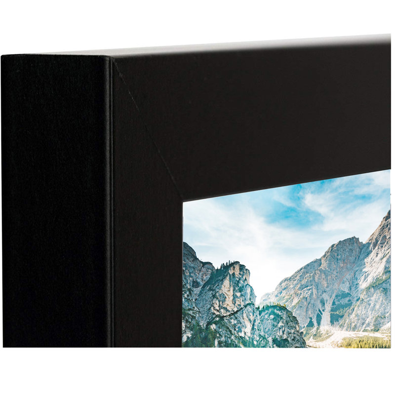 Ariann Hinged Picture Frame for 3 Pictures Tabletop Photo Frame, 4" x 6", Black