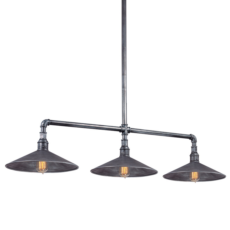 Toledo 3 - Light Old Silver Kitchen Island Pendant