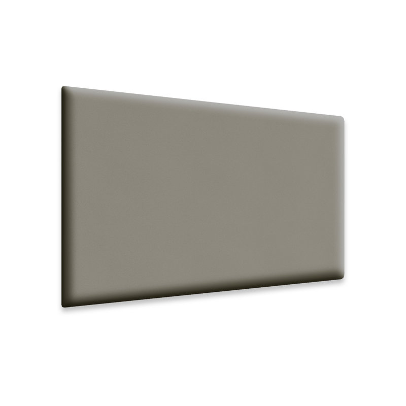 Peel and Stick Upholstered Wall Paneling with Faux Leather, 30.2cm H x 59.9cm W, Grey