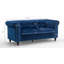 Canapé Chesterfield en velours à accoudoirs roulés 71,5 po Crimins-189219064