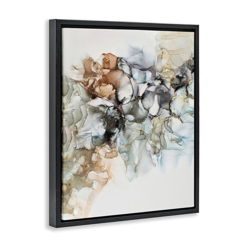 Art mural sur toile Floater, Cadre flottant noir de jais, H 31 po x l 25 po