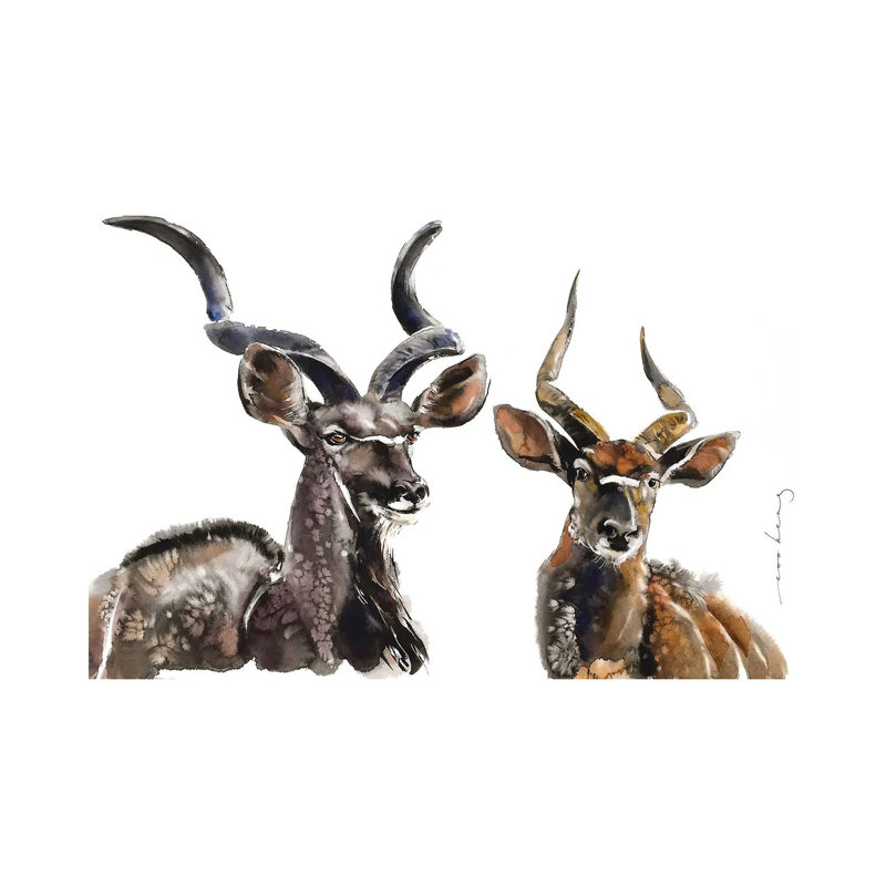 Antelope Charm 1 Piece Wrapped Canvas Painting, 66.04 cm H x 45.72 cm W x 1.91 cm D