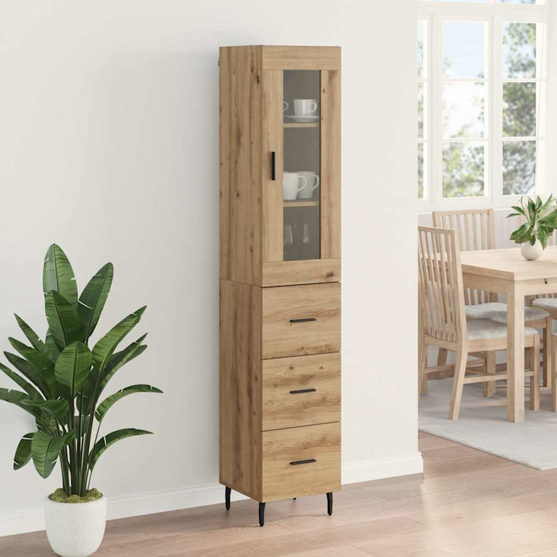 34.5cm Sideboard, Artisan Oak