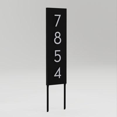 Welcome Home Steel Lawn Address Sign