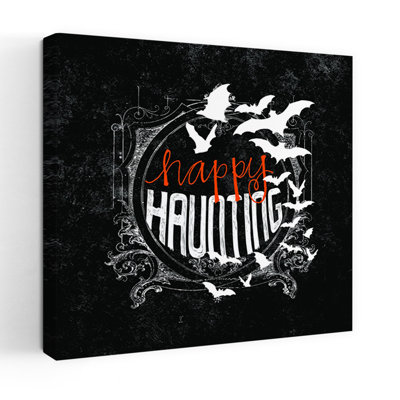 Art contemporain de chauve-souris Happy Haunting II