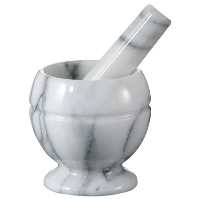 Stoneware Mortar And Pestle Set