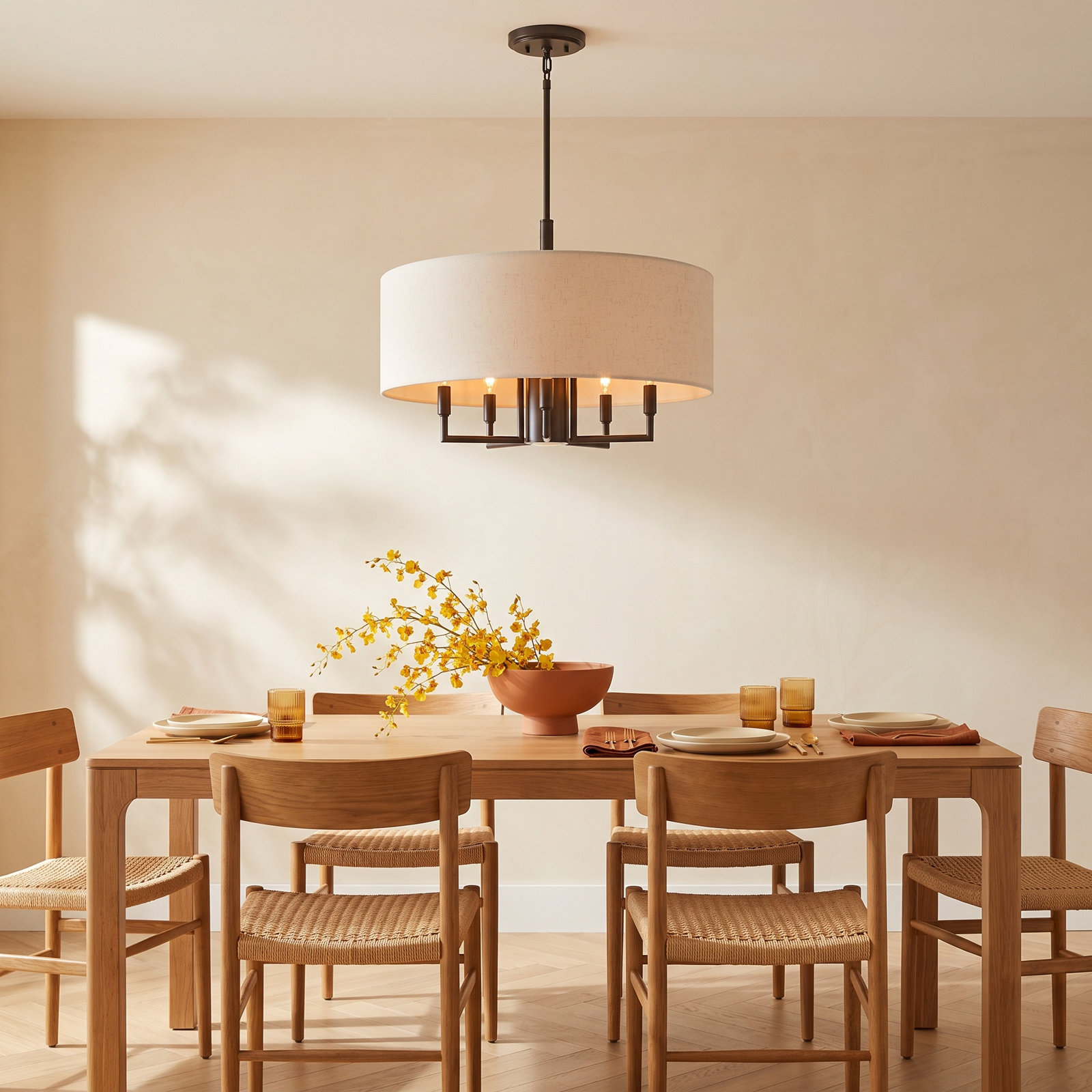 Flaire 6-Light Chandelier, English Bronze