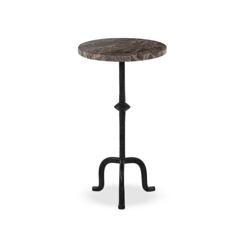Table de bout en marbre Jocelyn, Marbre / grenat