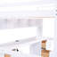 Lit mezzanine blanc avec bureau, 4 armoires et tiroirs de rangement-887274842