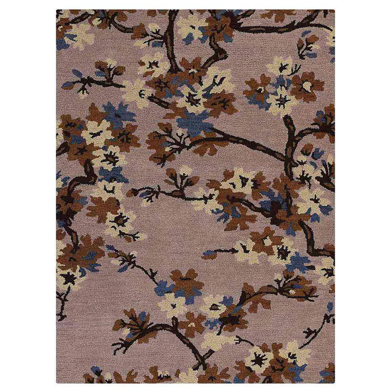 Bettejo HAND TUFTED WOOL ECO-FRIENDLY AREA RUGS - Beige Color | Floral Design | Area Rugs for living room, Bedroom