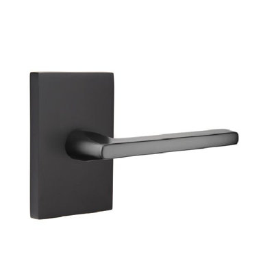Flat Black Double Dummy Door Lever