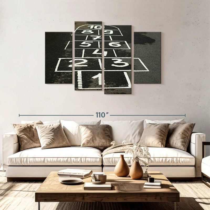 Ashelle Hopscotch, 48" H x 75" W