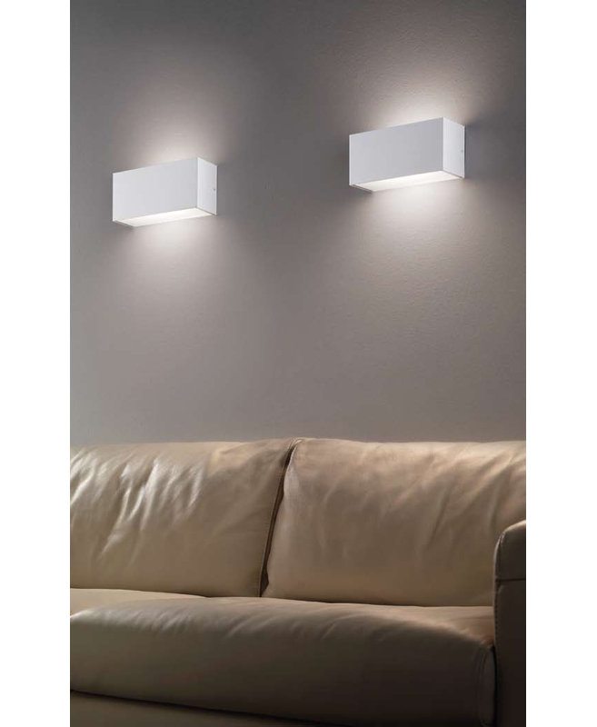 Plafonnier encastré 1 lumière à intensité variable Sunrise, Blanc, H 4,7 po x l 15 po x P 3,9 po
