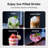 Simzlife 35 Lbs. Daily Production Nugget Stainless Steel Kitchen Countertop Ice Makers, Chewable Ice Maker Machine for Camping and Party