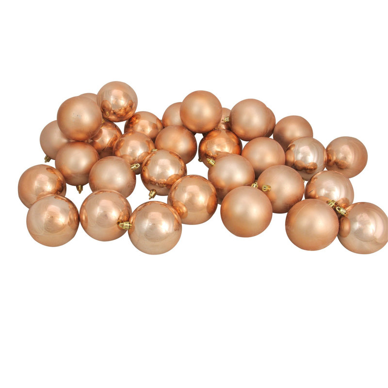 Boules de Noël incassables à 2 finitions, Amande