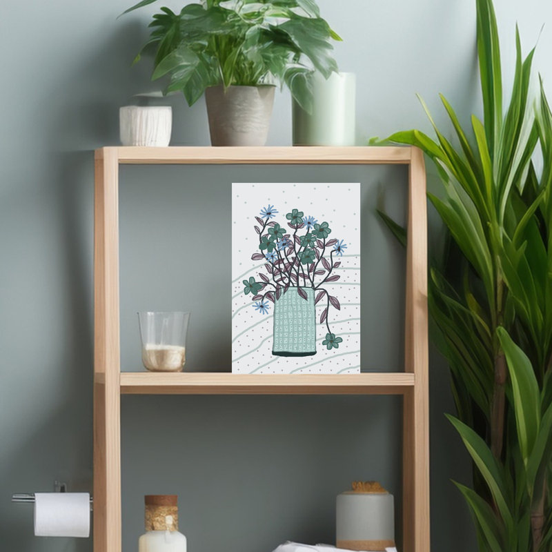 QDotted Dreamsq- Ocean Mint by Christina Sillen - Wrapped Canvas Print, 45.72 cm H x 30.48 cm W