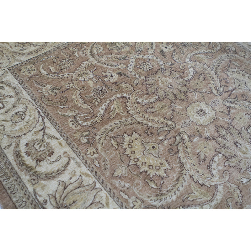 Sultanabad Wool Oriental Area Rug in Camel/Cream