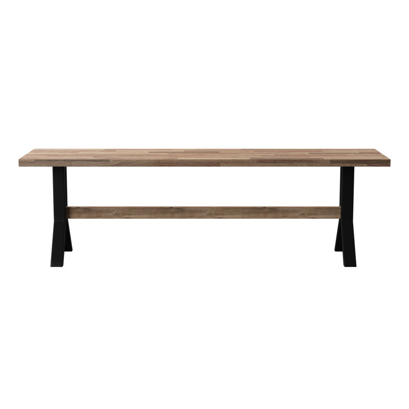Lipp Powder Coated Steel Outdoor Bench