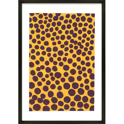 Maroon on Pumpkin Framed Painting by Michela Sorrentino