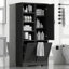 Armoire de rangement pour salle de bain avec portes et tiroirs, panier à linge inclinable, plusieurs espaces de rangement, style autoportant, tablette ouverte, tablette réglable-397538955