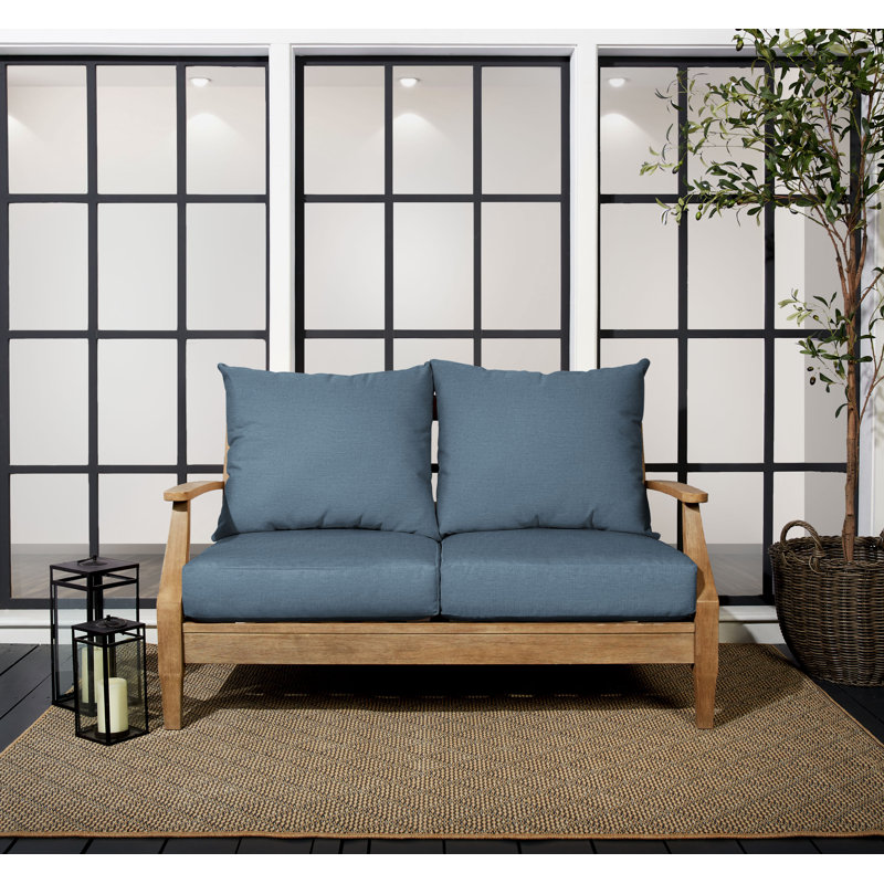 Coussin de siège / dossier d'extérieur Sunbrella, L 25 po x P 25 po, Sunbrella® bleu
