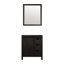 Meuble-lavabo brun rustique 30 po X P 22 po D et 28 po Miroir-117984782