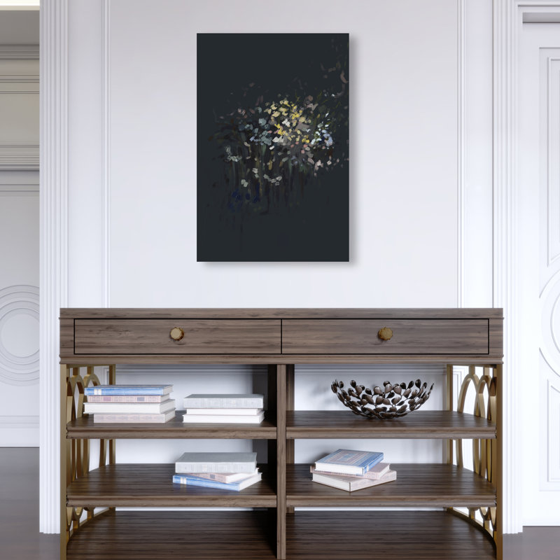 Midnight Flowers Print by Oliver Gal, 16"H x 24"W, Gallery Wrapped