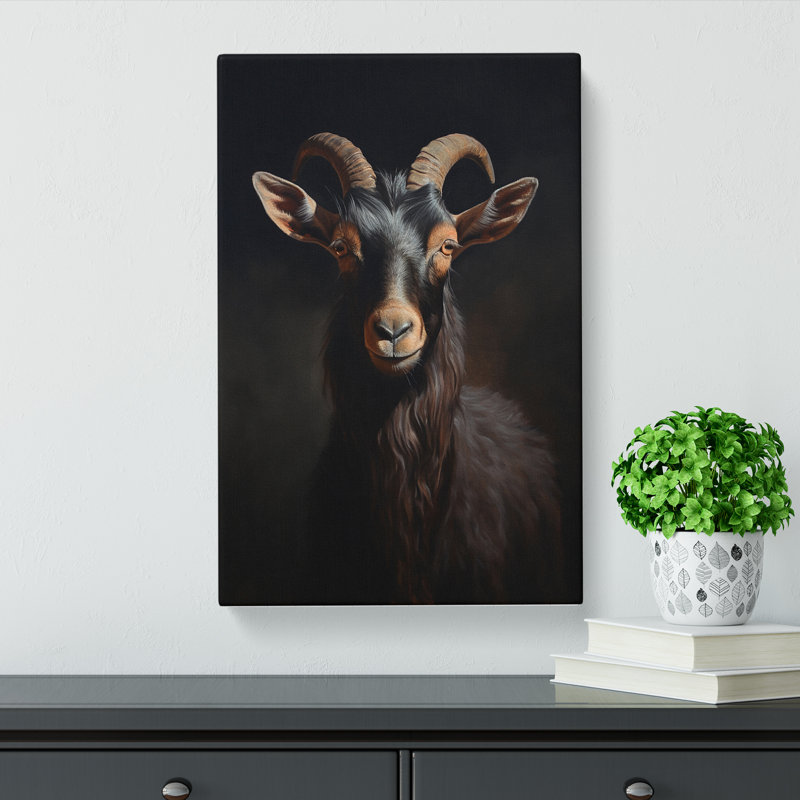 Goat Realism - Print, 50cm H x 35cm W x 3cm D