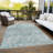 Machine Washable Indoor/Outdoor Xhevrie Blue Rug-290156664