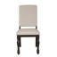 Table et chaises rembourrées Brown-722323247