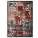 Machine Washable Rug with Rubber Backing for Living Room Modern Non-Slip Dining Room Rug Easy-Cleaning Geometric Floor Carpet for Bedroom Hallway Kitchen Office Playroom