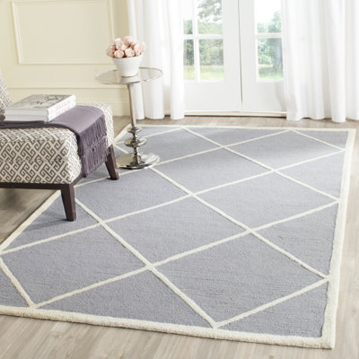 Deedgra Hand Tufted Wool Geometric Rug