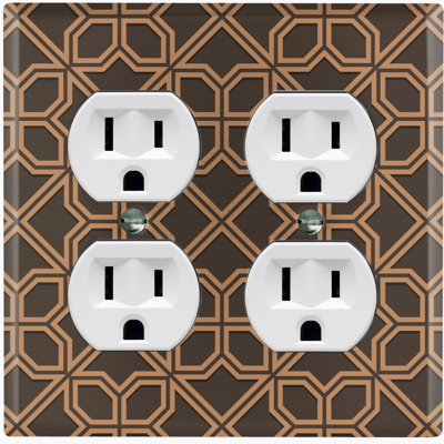 Patterned 2 - Gang Standard Wall Plate
