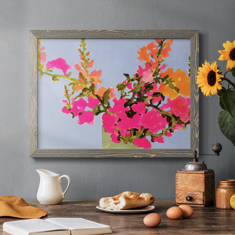 Saturé Spring Blooms II, reproduction d'art sur toile, Gris, H 22 po x l 32 po x P 1,5 po
